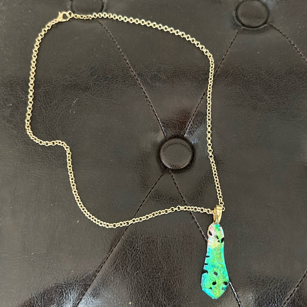 Multicolor Glass Pendant Necklace